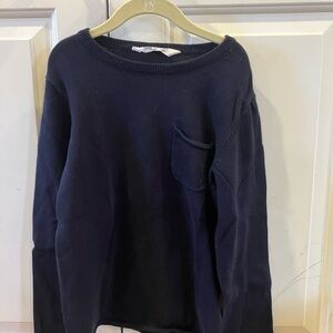 H&M Navy Crewneck Pocket Sweater - Kids
